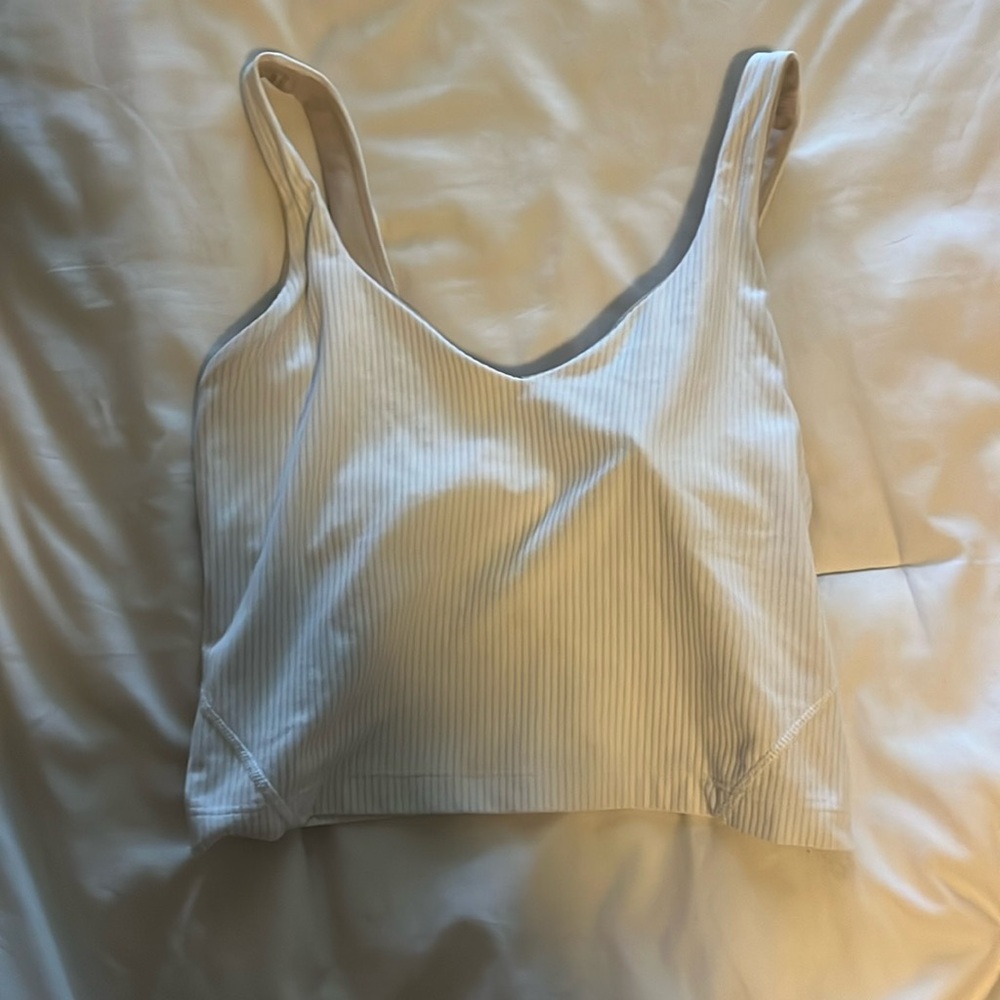 white lululemon align tank